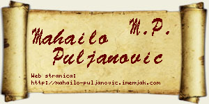 Mahailo Puljanović vizit kartica
